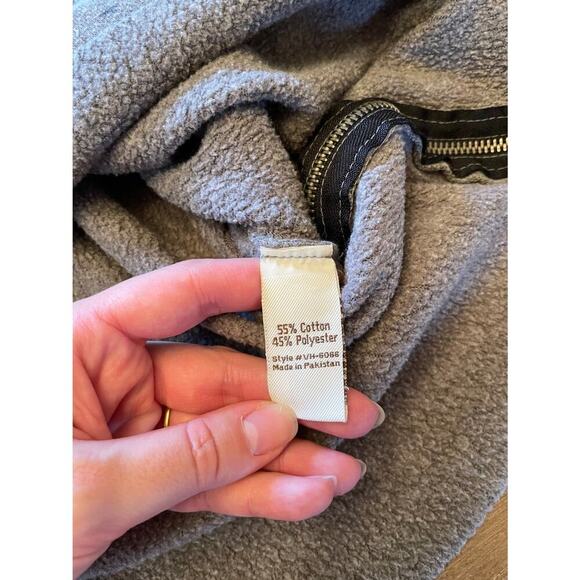 Vintage Havana Crop Distressed Zipper Side Pullover Hoodie Size Small 0583 - Picture 6 of 8